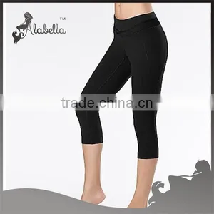 Supplex Women Gym Wear Fitness Capris Ladies Capri Trousers thumbnail-1