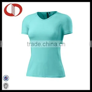 Wholesale Seanless Women Compression Fitness t Shirt thumbnail-1