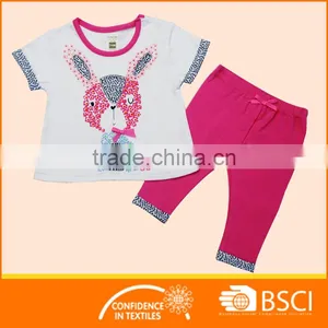 Boutique Little Girls Cotton Outfits Kids 2 Pcs Clothing Sets thumbnail-1