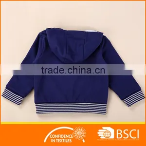 Navy Blue Boys Printed Baby Wear Jacket thumbnail-2