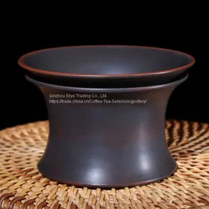 Nixing Pottery Tea Filter Container Guangxi Qinzhou Handmade Tea Ware Tea Infuser thumbnail-2