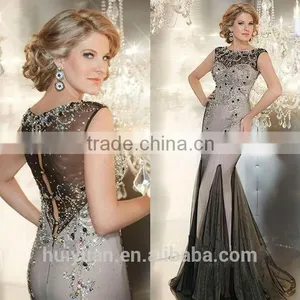 Crystalbeaded Offshoulder Boatneck Fashion Eveningdress Patterns thumbnail-1