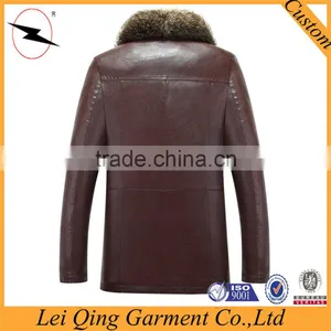 New Fashion Real Black Fur Jackets for Men thumbnail-4