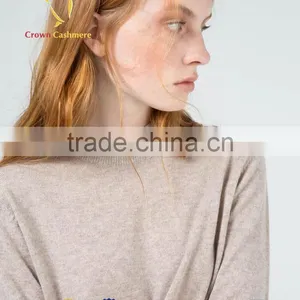 Women Custom Design Merino Cashmere Sweater thumbnail-4
