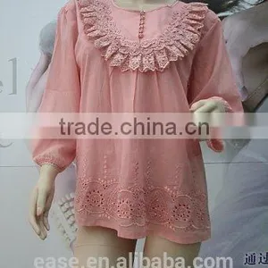 Woman Embroidery Jumper Long Blouse thumbnail-2
