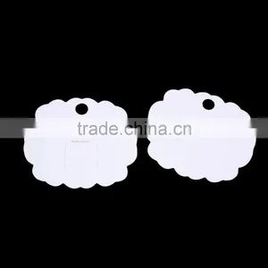 Paper Jewelry Display Card Cloud White Skirt Pattern 8cm(3 1/8") x 7cm(2 6/8"), 1 Piece thumbnail-3