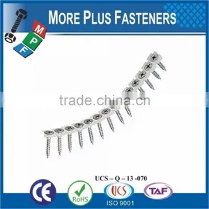 Taiwan Galvanized Schnellbauschrauben Trockenbauschrauben Gypsum Black Phosphaed Bugle Head M3.5 #6 Collated Drywall Screws thumbnail-5