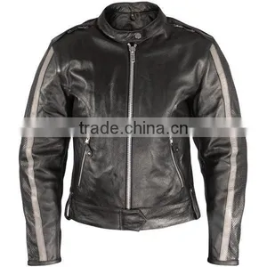 Ladies Down Leather Fashion Jacket / Motorcycle Jacket for Woman thumbnail-1