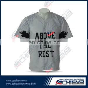 2017 OEM Cheap Custom Baseball Jerseys ,Professional Team Training Baseball Jeraeys Shirts thumbnail-3