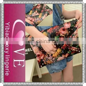 2015 Hot Popular National Wind Women Handbags Plain Canvas Clutch Bag thumbnail-3