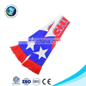2016 Hot Sell Sports Scarf Kintted Acrylic Football Team Scarf thumbnail-6