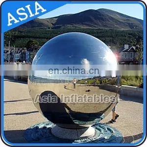 Popular Festivals Decoration Inflatable Mirror Ball Giant Christmas Silver Ball thumbnail-1