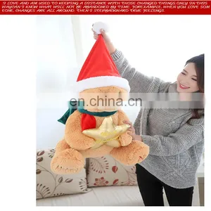 2017 Hot Sell Christmas Plush Toys Stuffed Plush Christmas Decoration Candy Teddy Bear Toy thumbnail-5