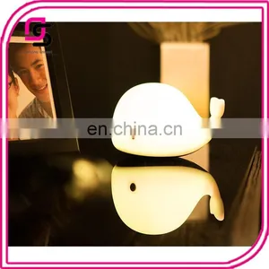 LED Baby Night Light Silicone Baby Nuesery Lamp Cute Dolphin Lamp for Bedroom thumbnail-1