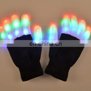 Flashing Finger Lighting Glow LED Glow Gloves PLG-3 thumbnail-1