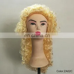 Carnival Blond Huge Curly Wigs P-W220 thumbnail-1