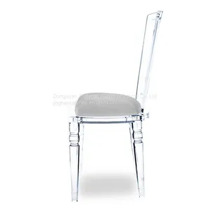 Hot Selling Party Chair Relax Plexiglass Cafe Chair Acrylic Chair With Colorful Velvet Cushion thumbnail-4