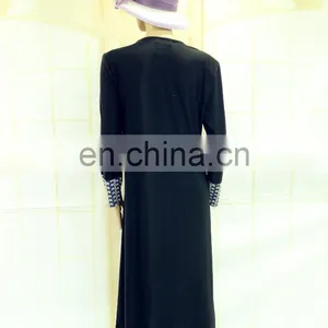Wholesale Jalabia Beaded Flower Dubai Modern Abaya Kaftan thumbnail-3