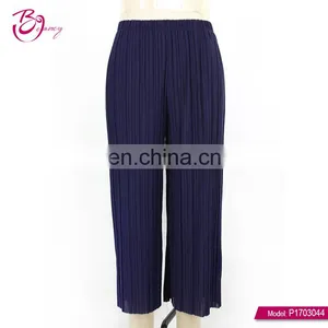 Guangzhou Polyester Fiber Plus Size Women Wholesale Ruffle Pants thumbnail-4