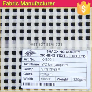New Design Fabric Knitted,polyester Cotton Fabric Knitted,pretty Double Knit Jacquard thumbnail-2