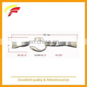 Factory Price Zinc Alloy Hook and Loop Belt Buckle for Coat thumbnail-3