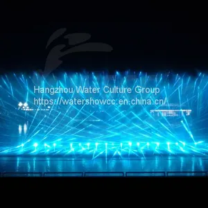 Laser Water Show Night Colorful Show With Music Dancing Fountain thumbnail-4