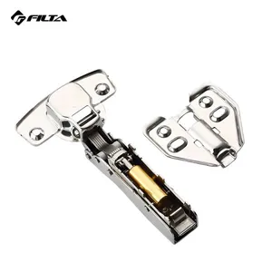 Filta Furniture Hardware 35mm Type Soft Closing Hydralic Brass Plated Damper SS201 Cabinet Cupboard Hinge 9702 thumbnail-1