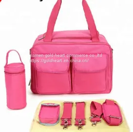 Fashion High Quality Pink Baby Helper Mummy Bag Baby Diaper Bag thumbnail-2