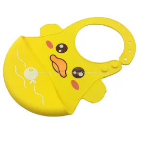 New Design Food Grade Soft Silicone Baby Bibs for Babies Easily Wipe Clean thumbnail-3