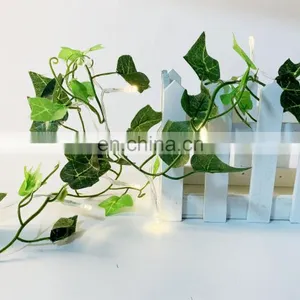 2020 Hot Sale Battery Operated Spring Hanging Fairy Night Decor Led Leaf String Light Waterproof Outdoor Garden Decoration thumbnail-5