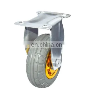Steel Rubber PU TPR Medical Heavy Duty Cast Iron1 Inch Swivel Castor Wheel thumbnail-3