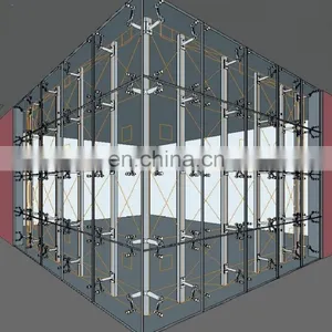 10mm 12mm Thick Tempered Glass With Holes for Spider Curtain Wall thumbnail-1