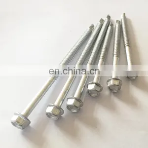DIN7504K SS410 Hex Flange Head Self Drilling Screw With EPDM+SS304 Washer thumbnail-5