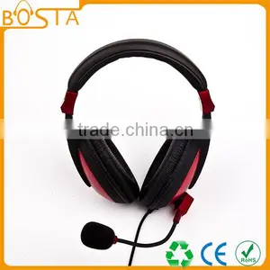 Fashion Design Hot Studio Red and Black Headset for Computer thumbnail-2