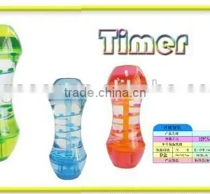 Reverse Flowing Hourglass, Round Shape LED Light Liquid Oil Hourglass thumbnail-4