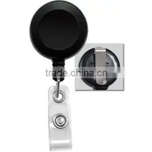 100 WHITE D HOLDERS BADGE REELS - 16 OTHER COLORS BELT CLIP Nurse Work Card Pull thumbnail-2