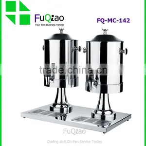 Wholesale Stainless Steel 2 Tanks Restaurant Juice Dispenser Sparying Juicer Quality Choice thumbnail-1