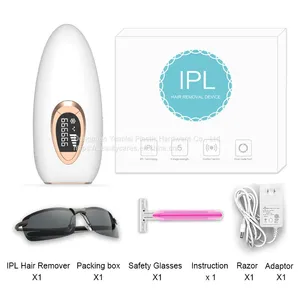 OEM Portable Safe Hair Remover Dropshipping Free Women At Home Use Permanent IPL Laser Hair Removal thumbnail-5