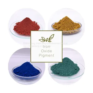 Green/Yellow/Black/Red /Brown /Blue/Orange Fe2o3 Nano Powder Inorganic Iron Oxide for Colorful Cement thumbnail-1