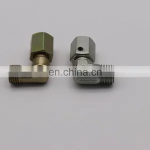 Hydraulic Compression Tube Adapter 2 Way Carbon Steel Equal 90 Degree Elbow Pipe Fittings Right Angle Ferrule Connector thumbnail-4
