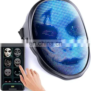 LED Mask App Control Program Full Color Face Changing Mask LED Light Up for Halloween Easter Christmas New Year Party Face Mask thumbnail-1