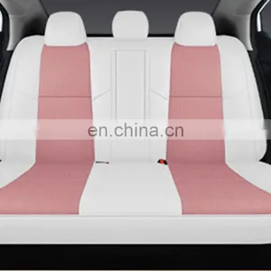 Car Conversion Interior Accessories Burgundy Memory Foam Imitation Fiber Leather Car Mat and Seat Cover Supplier in China thumbnail-4