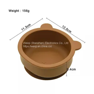 Bear Silicone Snack Bowl With Suction Bottom thumbnail-3