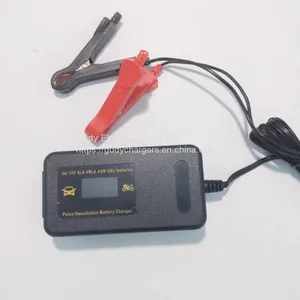 Universal Motorcycle Battery Chargers 12V 4A Lead Acid Battery Charger Desulfator With LCD thumbnail-2