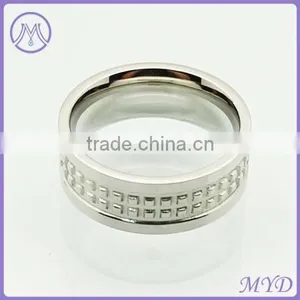 Holiday Christmas Jewelry Gift Stud Spots Design Stainless Steel Ring Band thumbnail-3