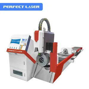 Perfect Laser 1000w-6000w Square Pipe Metal Round Tube Fiber Laser Cutting Machine Laser Cutter Price thumbnail-1