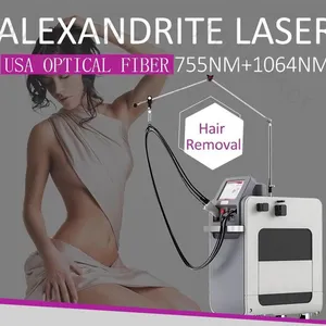 Ice Painless Alexandrite Laser Permanent Hair Remover 755nm 1064nm Nd Yag Laser Hair Removal Machine thumbnail-2