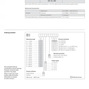 DANFOSS Pressure Transmitters for Industrial Applications MBS 32 and MBS 33 thumbnail-3