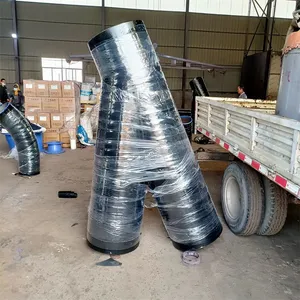 3PE Anti-corrosion Bend/resin Powder Inner and Outer Plastic Coated Pipe Fittings/epoxy Powder Elbow thumbnail-1