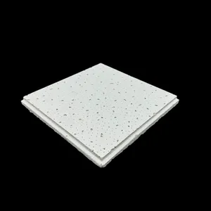 12mm Smooth White Acoustic Mineral Wool Panel for Warehouse Ceiling thumbnail-1